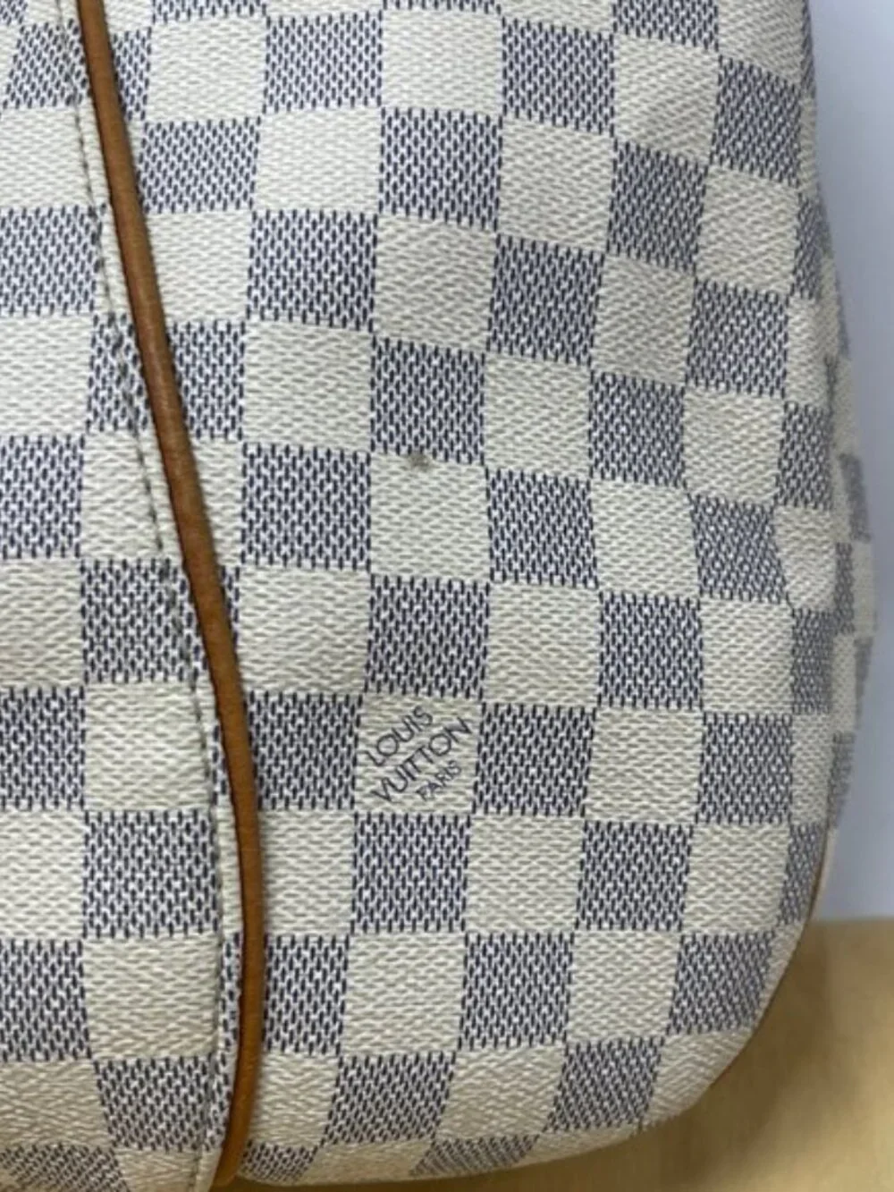 LOUIS VUITTON Damier Azur Galliera GM Shoulder Bag